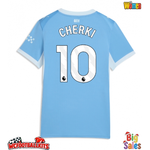 Manchester City Rayan Cherki #10 Replica Home Stadium Shirt for Women 2026-27 Short Sleeve